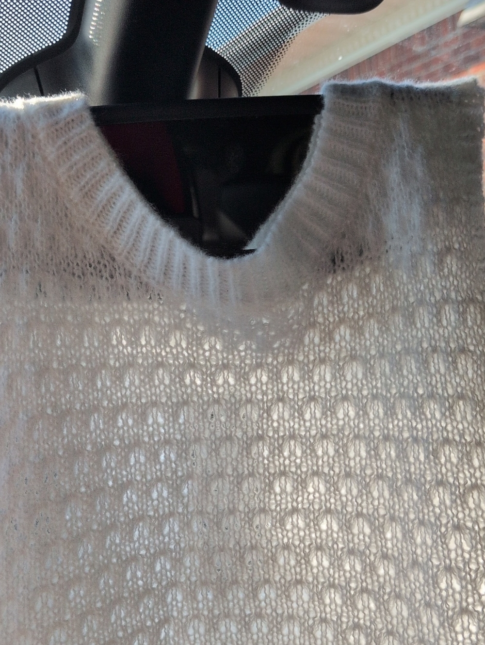 PrettyLittleThing White Sheer Knit Sweater Top